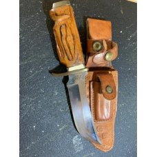 Vintage USA Schrade 171UH Uncle Henry HuntingCamping knife amp sheath