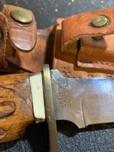 Vintage USA Schrade 171UH Uncle Henry Hunting/Camping knife & sheath 