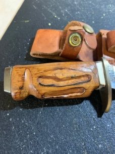 Vintage USA Schrade 171UH Uncle Henry Hunting/Camping knife & sheath 