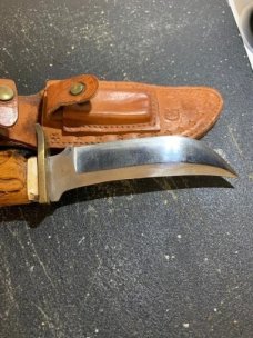 Vintage USA Schrade 171UH Uncle Henry Hunting/Camping knife & sheath 