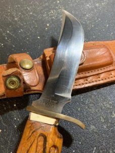Vintage USA Schrade 171UH Uncle Henry Hunting/Camping knife & sheath 