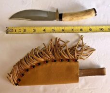Vintage G. Crone HUNTING KNIFE w/ Sheath 
