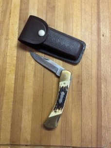 Schrade USA Uncle Henry LB8 Hunter Knife w Sheath