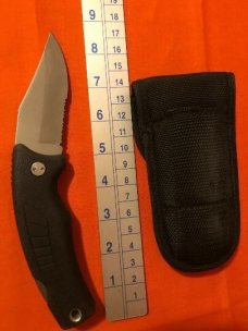 Vintage Schrade Outback SG7 Lockback Hunting Knife WSheath
