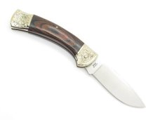  Vintage Parker Imai Seki Japan 4.75" Big Lou Scroll Folding Hunter Knife