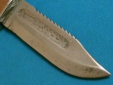 Vintage Hunting Camping Knife with leather sheath: Elmer Keith?