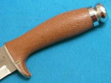 Vintage Hunting Camping Knife with leather sheath: Elmer Keith?