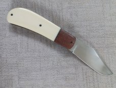 Vincenzo Balistreri Front Flipper Lanny...Linerlock..Ivory & Burlap. Filework..Jiimping....Coa/Slip