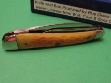 Case Classic 1 of 250 Made Bright Yellow Bone Split Back Whittler Pattern # 630055