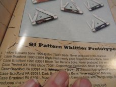 Case Classic 1992 Proto 1 of 1 Yellow Banana Bone Split Back Anglo Saxon Whittler Pattern # 73091