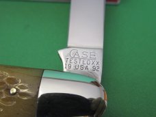 Case Classic 1992 Proto 1 of 1 Yellow Banana Bone Split Back Anglo Saxon Whittler Pattern # 73091