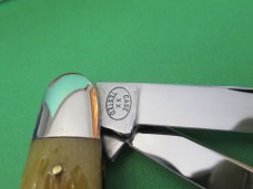 Case Classic 1992 Proto 1 of 1 Yellow Banana Bone Split Back Anglo Saxon Whittler Pattern # 73091