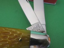 Case Classic 1992 Proto 1 of 1 Yellow Banana Bone Split Back Anglo Saxon Whittler Pattern # 73091