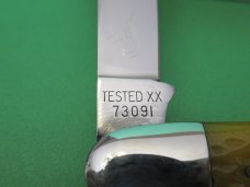 Case Classic 1992 Proto 1 of 1 Yellow Banana Bone Split Back Anglo Saxon Whittler Pattern # 73091
