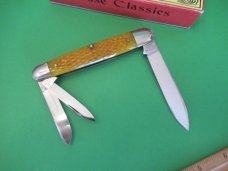 Case Classic 1992 Proto 1 of 1 Yellow Banana Bone Split Back Anglo Saxon Whittler Pattern # 73091