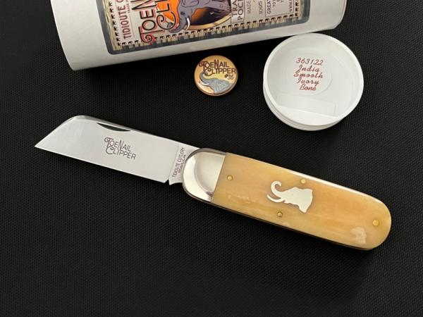 Great Eastern Cutlery GEC Tidioute 363122 Toenail Clipper / Sunfish in Indian Smooth Ivory Bone Great Eastern Cutlery GEC Tidioute 363122 Toenail Clipper / Sunfish in Indian Smooth Ivory Bone