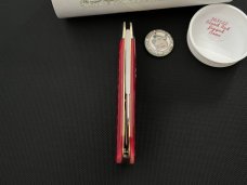 Great Eastern Cutlery GEC Tidioute 363122 Toenail Clipper / Sunfish in Blood Red Jigged Bone
