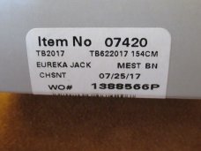 Case XX 2017 Tony Bose Chestnut Bone Eureka Jack Pattern # TB622017 154CM