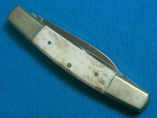 VINTAGE PARKER CUT CO JAPAN GETTYSBURG BONE CANOE 3 BLADE PEN JACK POCKET KNIFE KNIVES OLD