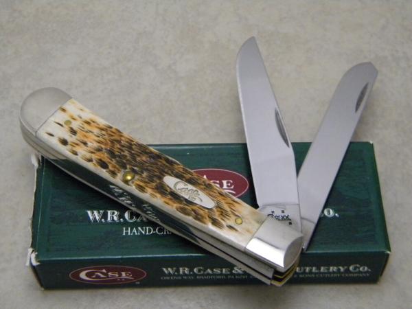 Case XX USA 2005 Amber Bone 6254 Trapper Knife NIB