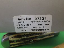 Case XX 2017 Tony Bose Bone Stag Eureka Jack Pattern # TB6.522017 154CM