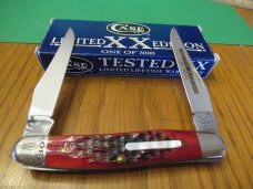 Case XX 2014 Pearl Shield Red Bone Muskrat  1of 300