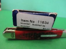 Case XX 2014 Pearl Shield Red Bone Muskrat  1of 300