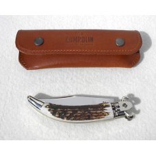 NEW AGA CAMPOLIN GENUINE STAG LEVER LOCK SHELL PULLER NICKEL SILVER BOLSTERS