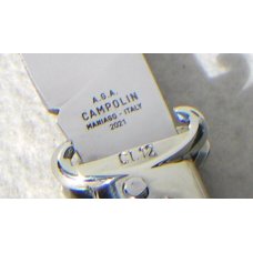 NEW A.G.A. CAMPOLIN SHELL PULLER LEVER LOCK BEAUTIFUL BRAZILIAN HORN NICKEL SILVER BOLSTERS W/POUCH 