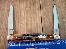 Rigid by Canal Street Cutlery Muskrat Amber Carved Bone Stag 2007