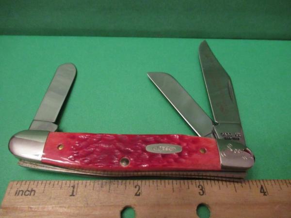 Case XX 1889-1989 Centennial Red Bone Stockman Pattern # R6347 SS Case XX 1889-1989 Centennial Red Bone Stockman Pattern # R6347 SS