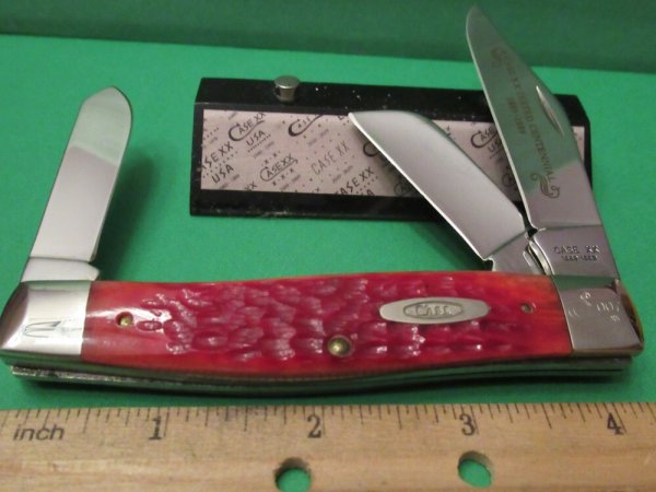 Case XX 1889 to 1989 Centennial Large Red Bone Stockman Pattern # R6375 SS