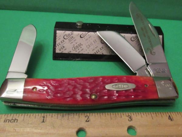 Case XX 1889 to 1989 Centennial Large Red Bone Stockman Pattern # R6375 SS