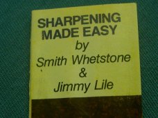 VINTAGE SMITHS JIMMY LILE SHARPENING MEDIUM ARKANSAS STONE HONE SHARPENER OLD SHEATH