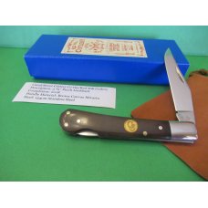 Canal Street Cutlery Co-Op/Red Hill Cutlery Brown Canvas Micarta 1 of 25 Made Pinch Lockback 154CM
