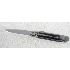 NOS AKC 8" CLASSIC SLIM LEVER LOCK SWEDGE BLADE, GENUINE BRAZILIAN HORN - MANIAGO ITALY