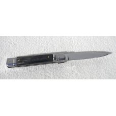 NOS AKC 8" CLASSIC SLIM LEVER LOCK SWEDGE BLADE, GENUINE BRAZILIAN HORN - MANIAGO ITALY