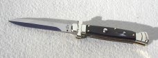 NEW A.G.A. CAMPOLIN 9" MALTESE BRAZILIAN HORN MODIFIED BAYONET BLADE NICKEL SILVER BOLSTERS W/POUCH