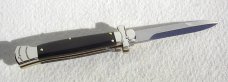 NEW A.G.A. CAMPOLIN 9" MALTESE BRAZILIAN HORN MODIFIED BAYONET BLADE NICKEL SILVER BOLSTERS W/POUCH