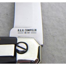 NEW 2022 AGA CAMPOLIN BARON 8" GENUINE BRAZILIAN HORN CAMPOLIN, ITALY - W/BOX & LEATHER POUCH
