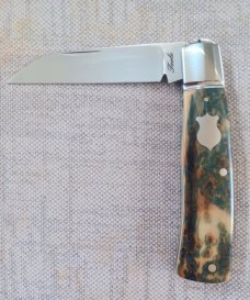 Bobby Toole Mammoth Ivory Native Slipjoint..New, CPM-154 ,4 " .coa and pouch..real color in this one