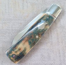 Bobby Toole Mammoth Ivory Native Slipjoint..New, CPM-154 ,4 " .coa and pouch..real color in this one