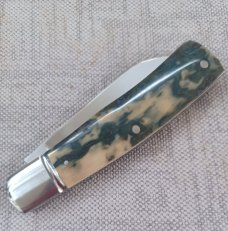 Bobby Toole Mammoth Ivory Native Slipjoint..New, CPM-154 ,4 " .coa and pouch..real color in this one