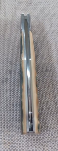 Bobby Toole Mammoth Ivory Native Slipjoint..New, CPM-154 ,4 " .coa and pouch..real color in this one