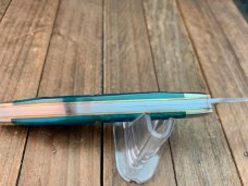 Wendell Carson Fighting Bull Muskrat “Mink” Parts from Queen Turquoise Jigged Bone 