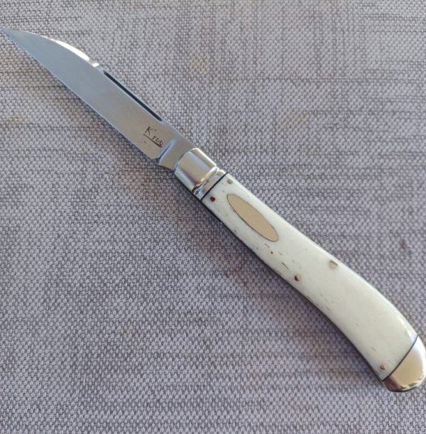 K'roo Custom Bleached Giraffe Wharnie Slimline,, 4", Rwl34..filework..coa and slip 
