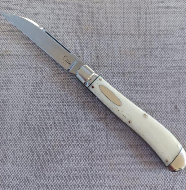 K'roo Custom Bleached Giraffe Wharnie Slimline,, 4", Rwl34..filework..coa and slip 