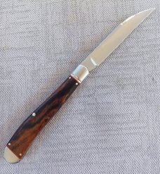  SALE K'roo Custom Ironwood Wharnie Slimline,, 4", Rwl34..filework..coa and slip 