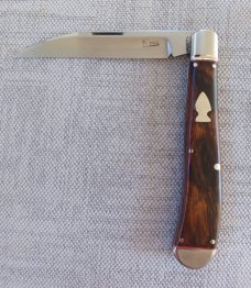  SALE K'roo Custom Ironwood Wharnie Slimline,, 4", Rwl34..filework..coa and slip 