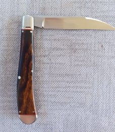  SALE K'roo Custom Ironwood Wharnie Slimline,, 4", Rwl34..filework..coa and slip 